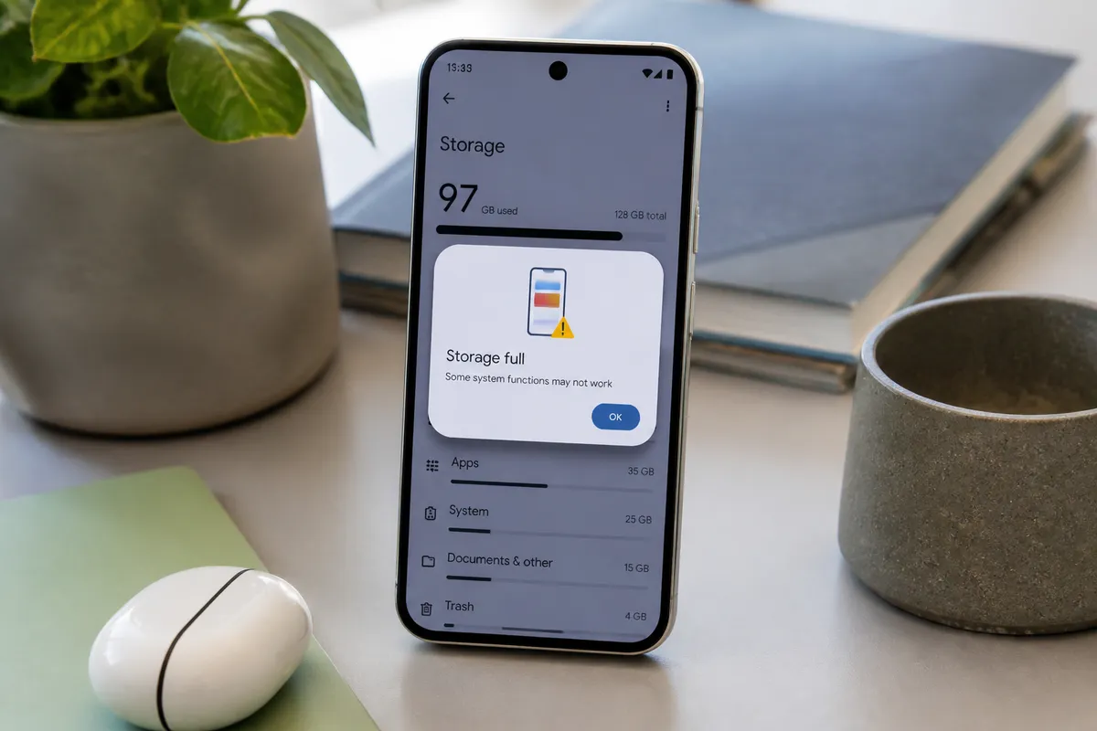 Google Pixel 10 plein : comment libérer de l'espace rapidement
