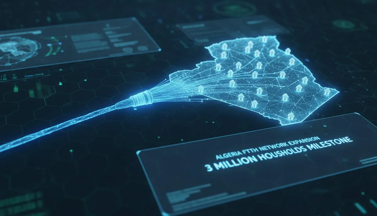 Internet en Algérie : 3 millions de foyers en fibre optique, un record continental