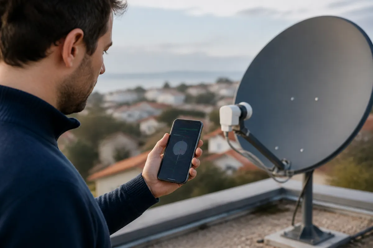 Les meilleures applications pour pointer son assiette parabolique vers le bon satellite
