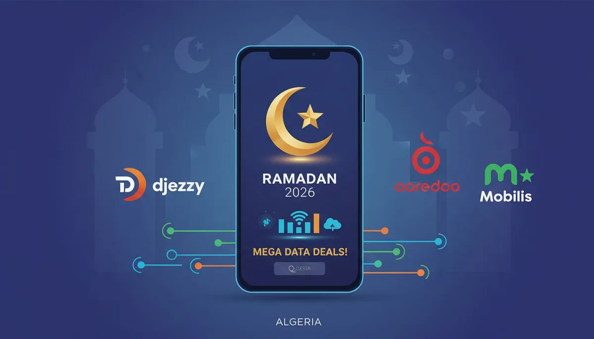 Ramadan 2026 : comparatif des meilleures offres internet Djezzy, Ooredoo, Mobilis et Algérie Télécom
