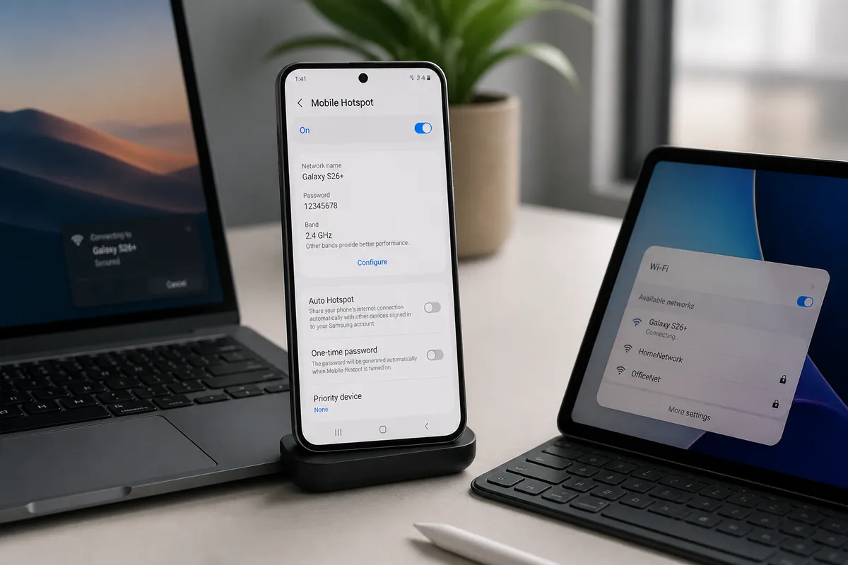 Samsung Galaxy S26+ : hotspot qui ne fonctionne pas, 11 solutions