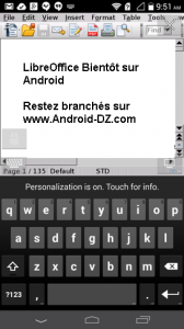 LibreOffice prochainement sur Android Android