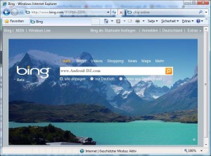 Bing et Internet Explorer