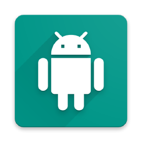 logo anbox avec fond vert et un android